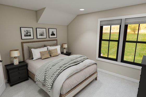 Interior - Bedroom 2 for Farmhouse House Plan #51-1374 - 4 bed, 3.5 bath