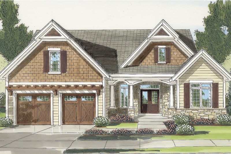 Home Plan - Colonial Exterior - Front Elevation Plan #46-792