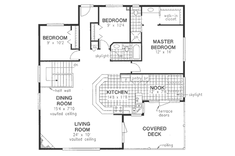 Home Plan - Floor Plan - Upper Floor for European House Plan #18-9203 - 4 bed, 3 bath