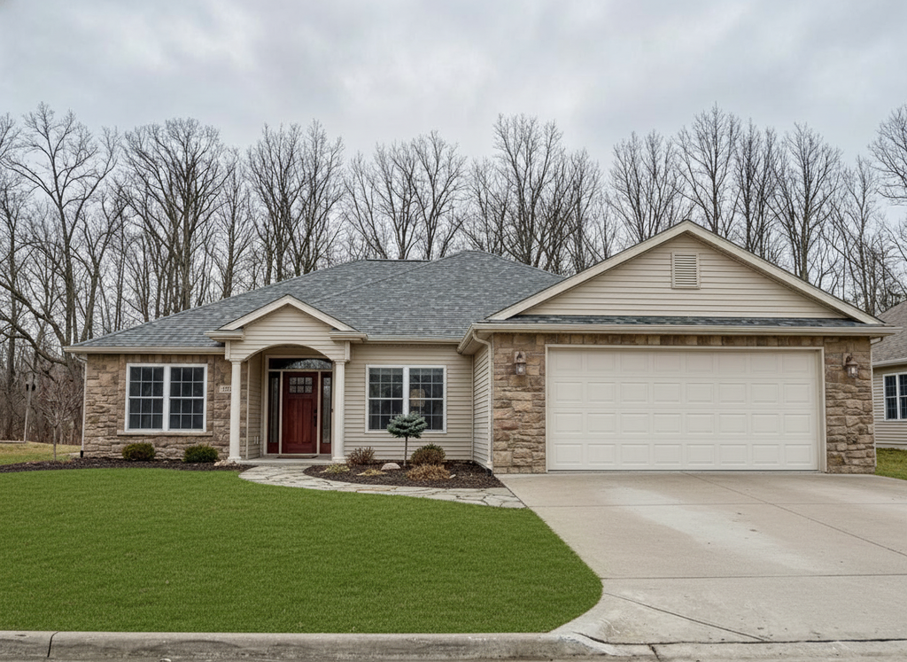 Exterior - Front Elevation 2 for Ranch House Plan #1064-5 - 3 bed, 2 bath