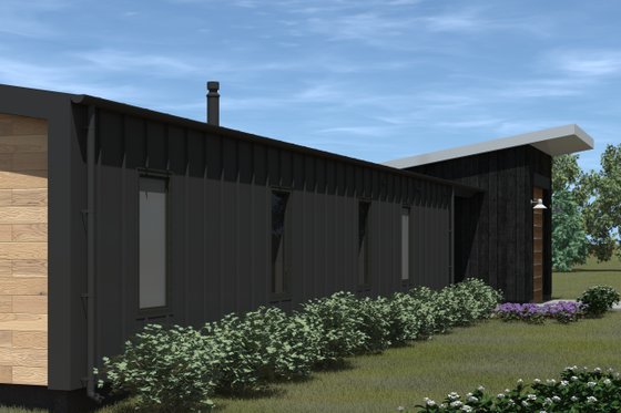 Exterior - Other Elevation 3 for Modern House Plan #933-15 - 2 bed, 2 bath