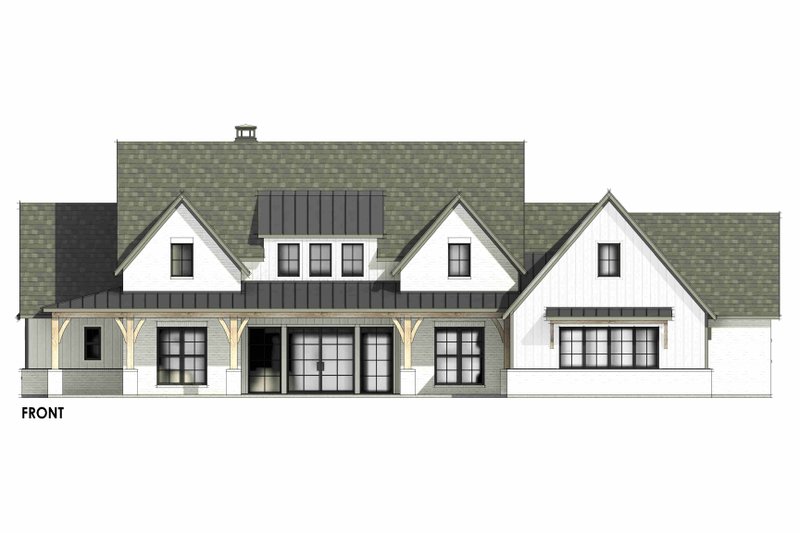 House Design - Exterior - Front Elevation 5 for Farmhouse House Plan #1096-44 - 4 bed, 4.5 bath