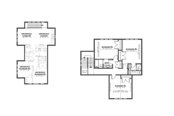Floor Plan - Upper Floor for Farmhouse House Plan #1086-2 - 4 bed, 3.5 bath