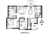 Bungalow Style House Plan - 2 Beds 1 Baths 998 Sq/Ft Plan #23-2787 