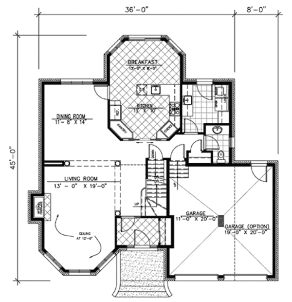 European Floor Plan - Main Floor Plan #138-279