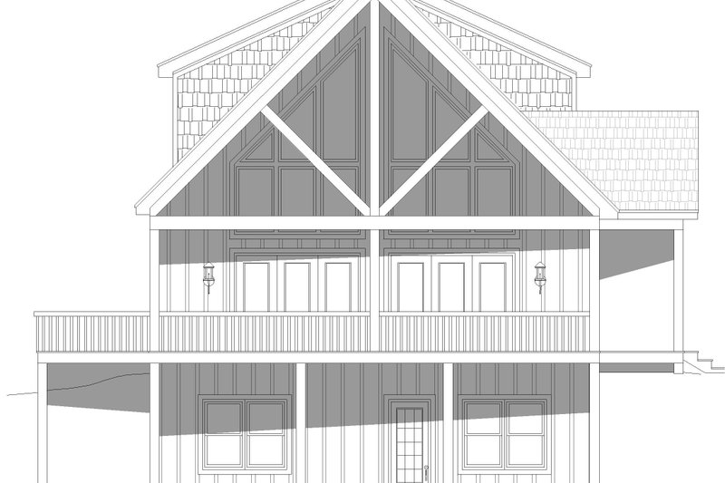 House Design - Exterior - Other Elevation for Traditional House Plan #932-509 - 3 bed, 2.5 bath
