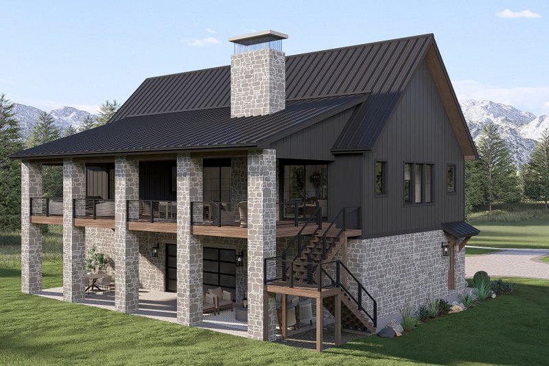 Architectural House Design - Exterior - Other Elevation for Barndominium House Plan #455-818 - 3 bed, 2.5 bath