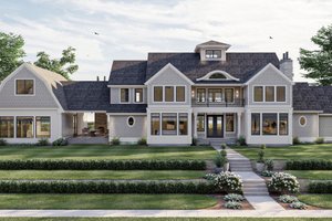 House Plan Design - Exterior - Front Elevation for Farmhouse House Plan #455-710 - 4 bed, 4 bath