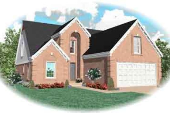 Exterior - Front Elevation for Traditional House Plan #81-527 - 4 bed, 3 bath