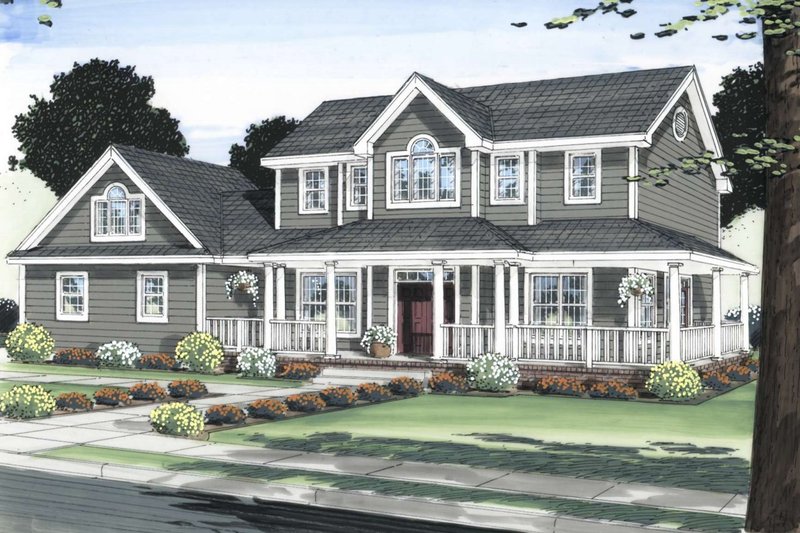 Home Plan - Southern Exterior - Front Elevation Plan #126-190