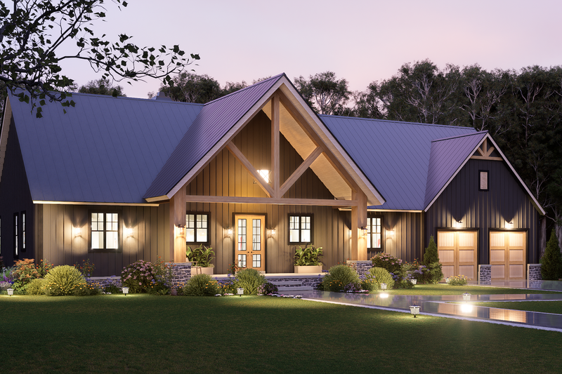 House Blueprint - Exterior - Front Elevation 6 for Farmhouse House Plan #54-678 - 3 bed, 3.5 bath