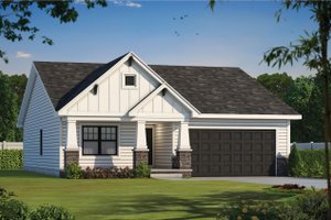 Craftsman Exterior - Front Elevation Plan #20-2390