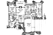 European Style House Plan - 4 Beds 3.5 Baths 2630 Sq/Ft Plan #310-557 