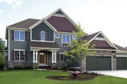 Craftsman Style House Plan - 3 Beds 3.5 Baths 2858 Sq/Ft Plan #320-491 