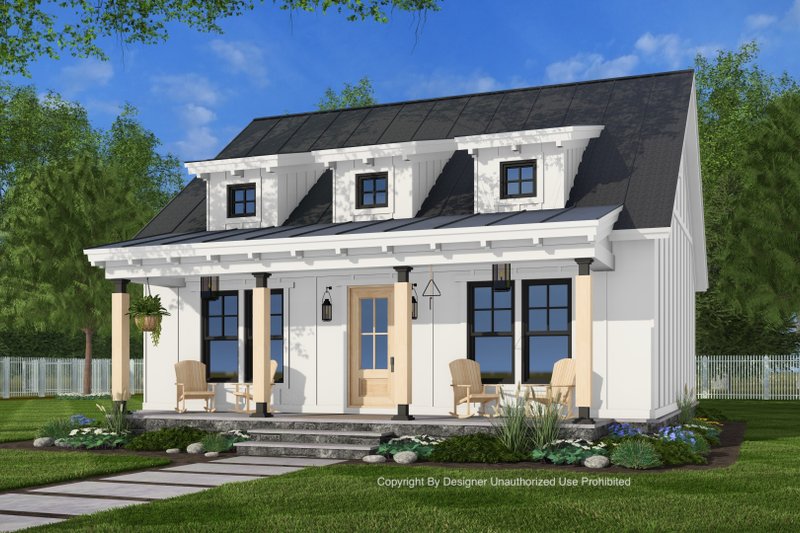 Dream House Plan - Exterior - Front Elevation 4 for Craftsman House Plan #51-1439 - 2 bed, 1 bath