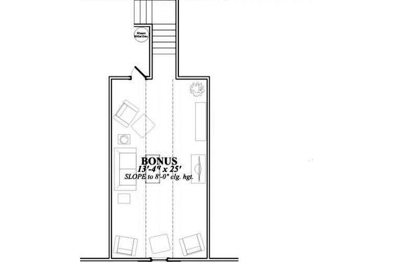 Floor Plan - Other Floor for Southern House Plan #63-164 - 5 bed, 3 bath