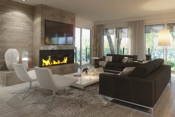 Interior - Family Room 1 for Contemporary House Plan #23-2648 - 3 bed, 2.5 bath