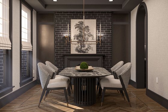 Interior - Dining Room 3 for Colonial House Plan #455-388 - 5 bed, 4.5 bath