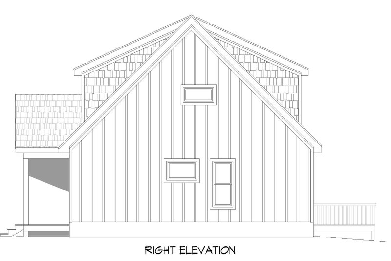 Architectural House Design - Exterior - Other Elevation 1 for Southern House Plan #932-863 - 3 bed, 3.5 bath