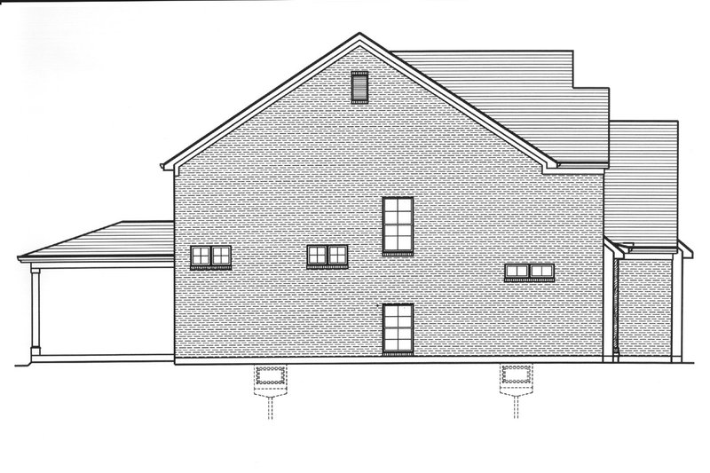 Home Plan - Exterior - Other Elevation 1 for Farmhouse House Plan #46-922 - 4 bed, 3.5 bath