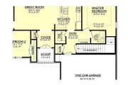 European Style House Plan - 3 Beds 2 Baths 1600 Sq/Ft Plan #430-66 
