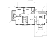European Style House Plan - 5 Beds 4 Baths 4500 Sq/Ft Plan #81-614 