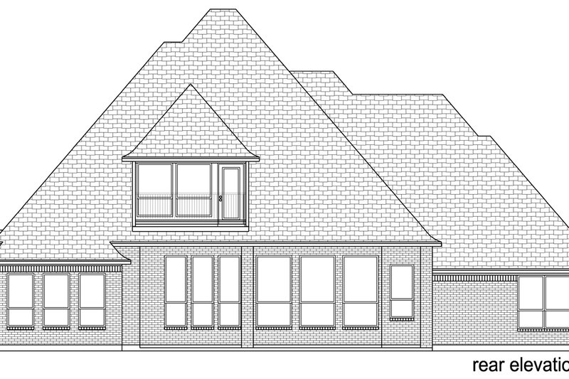 House Design - Exterior - Rear Elevation for European House Plan #84-602 - 3 bed, 4 bath