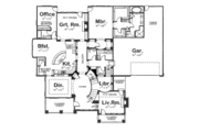 Bungalow Style House Plan - 4 Beds 4.5 Baths 4532 Sq/Ft Plan #20-1654 