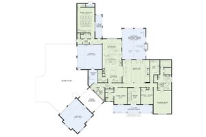 Floor Plan - Main Floor for European House Plan #17-2507 - 6 bed, 6 bath
