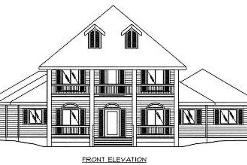 Home Plan - Exterior - Other Elevation for European House Plan #117-520 - 2 bed, 2.5 bath