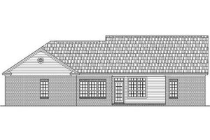 Exterior - Rear Elevation for Ranch House Plan #21-143 - 3 bed, 2 bath