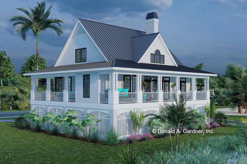 Home Plan - Exterior - Rear Elevation for Country House Plan #929-752 - 3 bed, 2.5 bath
