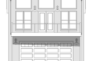Exterior - Front Elevation 3 for Contemporary House Plan #932-95 - 1 bed, 1 bath