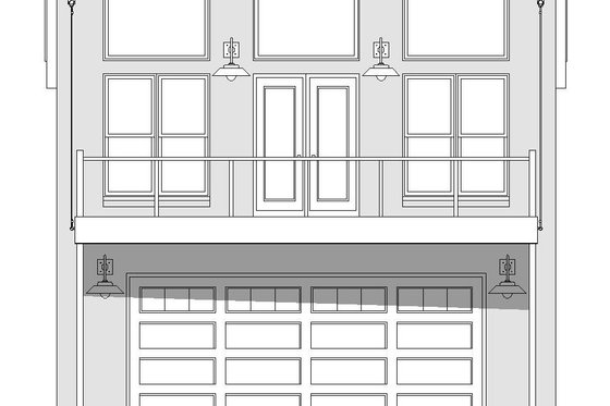 Exterior - Front Elevation 3 for Contemporary House Plan #932-95 - 1 bed, 1 bath