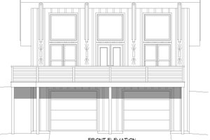 Exterior - Front Elevation 3 for Contemporary House Plan #932-944 - 1 bed, 2 bath