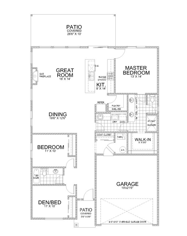 Contemporary Floor Plan - Main Floor Plan #112-199