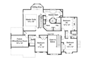 European Style House Plan - 5 Beds 4 Baths 3227 Sq/Ft Plan #429-17 
