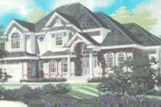 Exterior - Front Elevation for Traditional House Plan #308-188 - 4 bed, 2.5 bath