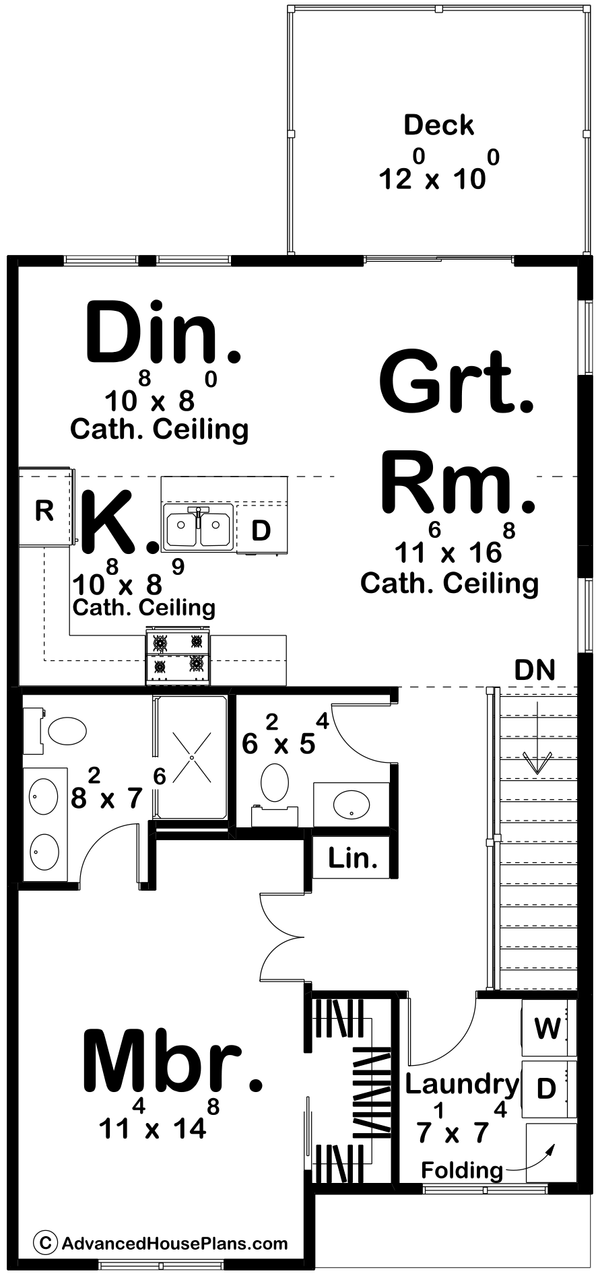 Dream House Plan - Farmhouse Floor Plan - Upper Floor Plan #455-581
