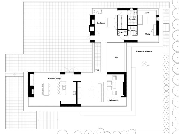Modern Floor Plan - Upper Floor Plan #520-5