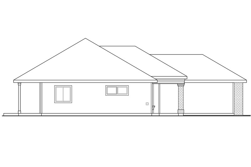 Dream House Plan - Exterior - Other Elevation for Traditional House Plan #124-914 - 3 bed, 2 bath