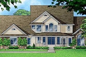 Traditional Exterior - Front Elevation Plan #67-560