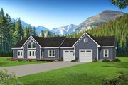 Country Style House Plan - 2 Beds 2 Baths 1365 Sq/Ft Plan #932-170 