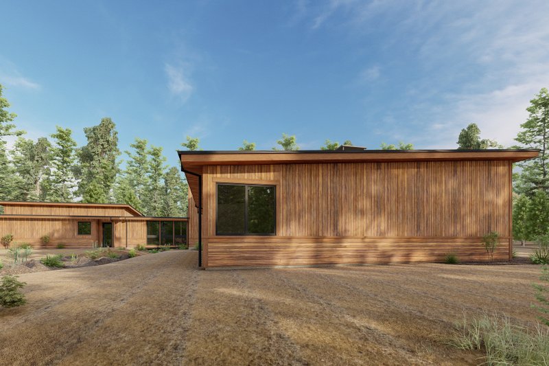House Design - Exterior - Other Elevation 2 for Modern House Plan #1092-59 - 3 bed, 3.5 bath