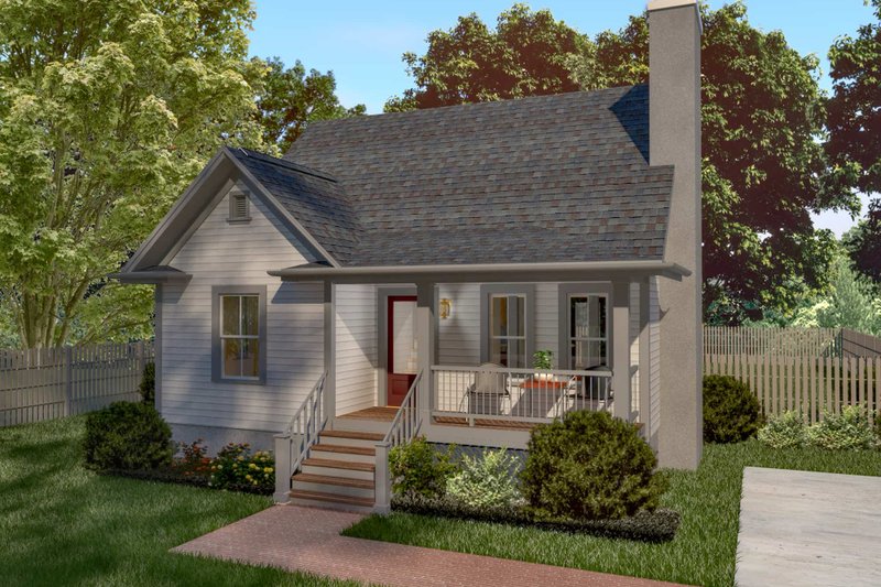 Home Plan - Cottage Exterior - Front Elevation Plan #79-155