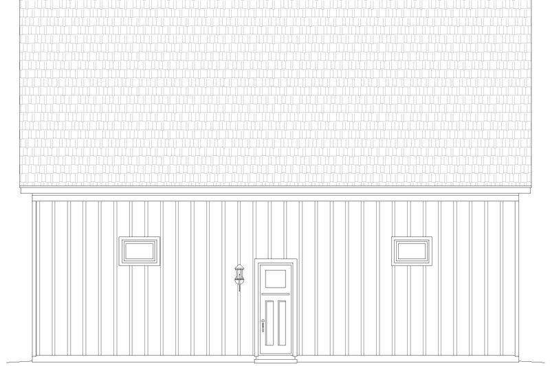 Architectural House Design - Exterior - Other Elevation for Contemporary House Plan #932-838, 0 bath