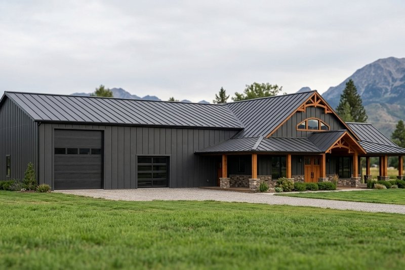 House Blueprint - Exterior - Front Elevation 2 for Country House Plan #1064-279 - 3 bed, 2.5 bath