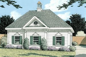 Colonial Exterior - Front Elevation Plan #75-208