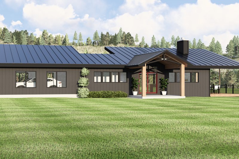 Dream House Plan - Exterior - Front Elevation 2 for Contemporary House Plan #1064-404 - 3 bed, 2.5 bath