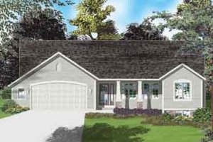 Ranch Exterior - Front Elevation Plan #49-151